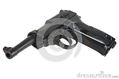 WWII era nazi german army Walther P38 handgun Stock Photo