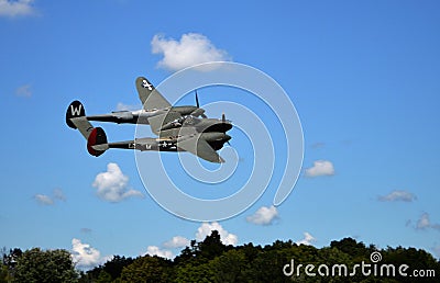 WWII 1944 P38 Stock Photo