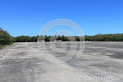 WWII Ruins on Tinian 2 Stock Photo