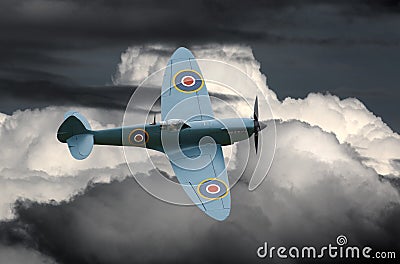 WWII Spitfire aircraft Stock Photo