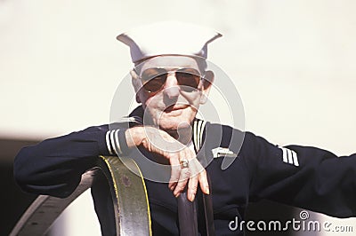 WWII Veteran Editorial Stock Photo