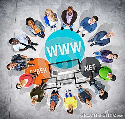 WWW Internet Online Global Communications Concept Stock Photo