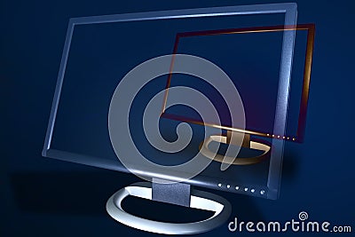 www web http internet Monitor Stock Photo