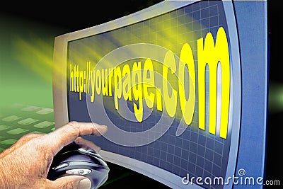 www web internet http screen Stock Photo