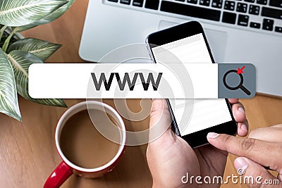 WWW Website Online Internet Web Page computer Browser Connection Stock Photo