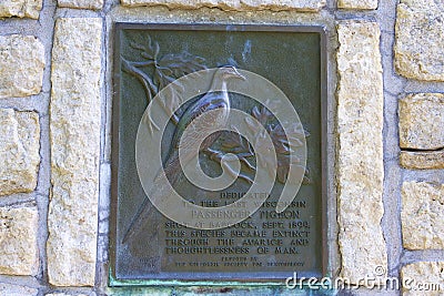 Wyalusing State Park Plaque 809037 Editorial Stock Photo