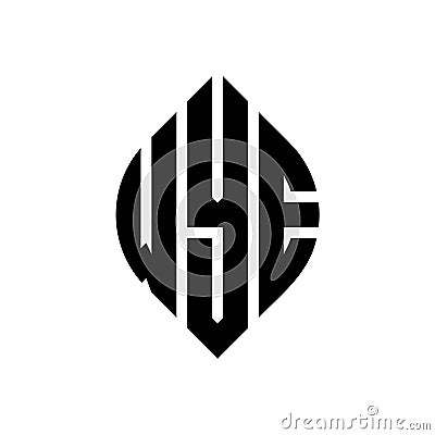 WYE circle letter logo design with circle and ellipse shape. WYE ellipse letters with typographic style. The three initials form a Vector Illustration