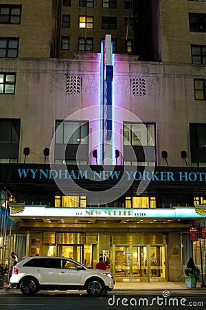 Wyndham New Yorker Hotel Editorial Stock Photo