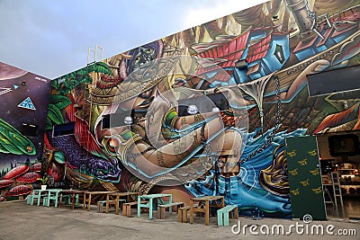 Wynwood Walls Miami Editorial Stock Photo