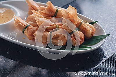 Snack of Thai food Stock Photo