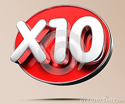 X10 3D. Stock Photo