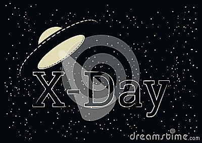 X-Day vector Vector Illustration