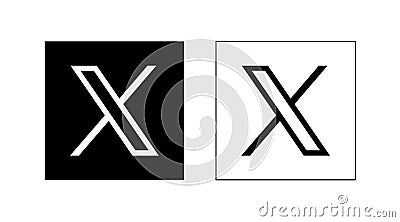 x dot com Twitter renewed logo or website with all in one platform Vector Illustration