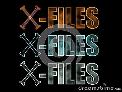 X-files logo Stock Photo