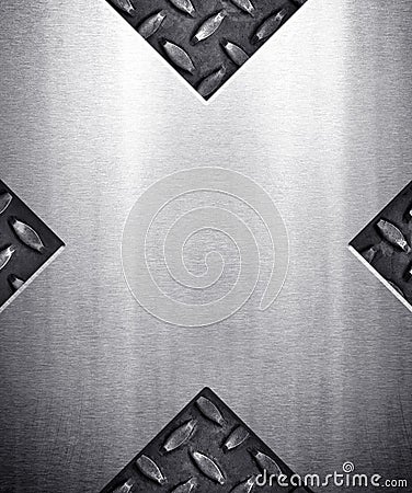 X pattern metal background Stock Photo