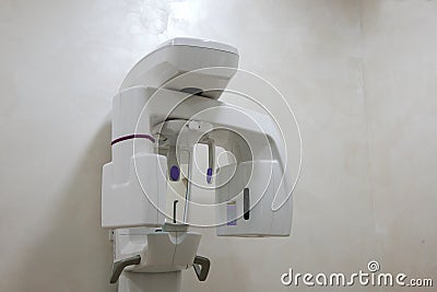 X-ray diagnostics of teeth. digital X-ray diagnostic complex Stock Photo