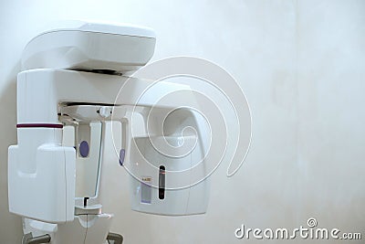 X-ray diagnostics of teeth. digital X-ray diagnostic complex Stock Photo