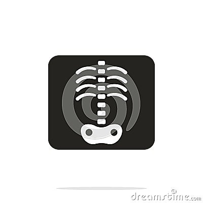 X-ray vector icon Vector Illustration