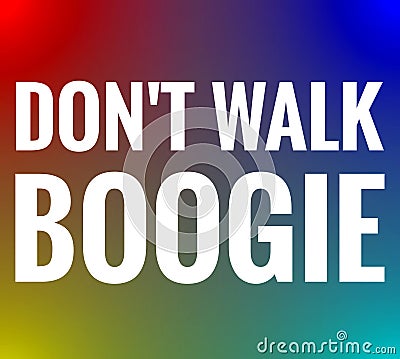 1970's Disco Boogie Nights Creative Colorful Background Stock Photo