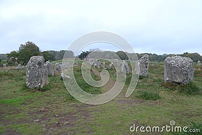 It's France and it's England who see it, stonehenge-like rocks, hard to believe but ancestors everywhere Stock Photo