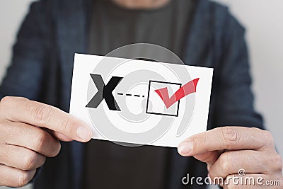 X for the third gender category Stock Photo