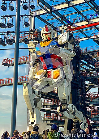 Yokohama factory Gundam robot japan Editorial Stock Photo