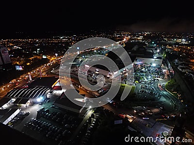 Xalapa, Veracruz at night. Las Animas Ã¡rea Stock Photo