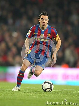 Xavi Hernandez of FC Barcelona Editorial Stock Photo