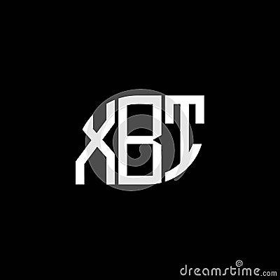 XBT letter logo design on black background. XBT creative initials letter logo concept. XBT letter design Vector Illustration