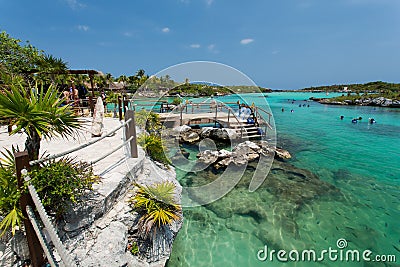 Xel-ha in Mexico Stock Photo