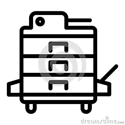Xerox line icon. Copier vector illustration isolated on white. Copy outline style design, designed for web and app. Eps Vector Illustration