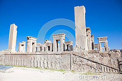 Xerxes palace in Persepolis Stock Photo