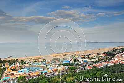 Xiamen Guanyin Mountain Beach, China Editorial Stock Photo