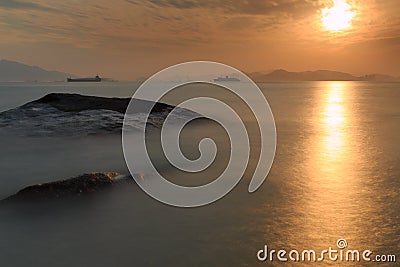 Xiamen Huandao Road Seascape Stock Photo