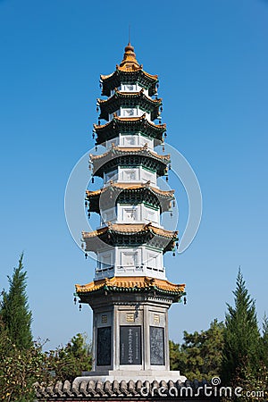 The Chongyang Palace. a famous Temple in Xian, Shaanxi, China. Stock Photo