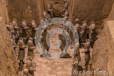 Xian China Terra Cotta Warriors Editorial Stock Photo