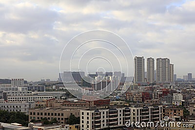 Xindian town in the morning, adobe rgb Editorial Stock Photo