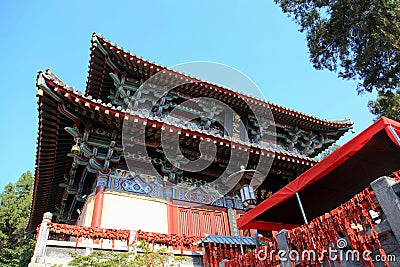 The Xiangshan Temple in Longmen Caves, Dragon Gate Grottoes, in Luoyang city Stock Photo