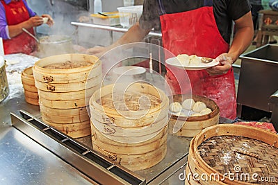 Xiao Long Bao in Kaohsiung, Taiwan Stock Photo