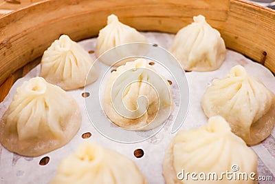 Xiao Long Bao, Streamed Pork Dumplings Stock Photo