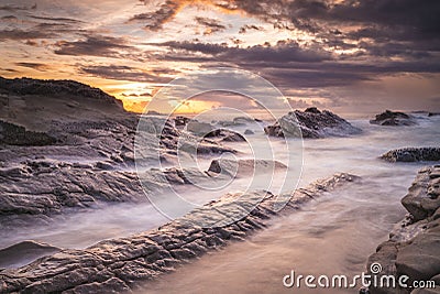 Xiaoyeliu scenic area at eastern coast in Taitung, Taiwan Stock Photo