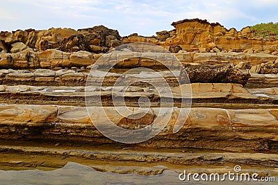 Xiaoyeliu scenic area located at Taitung, eastern Taiwan. Stock Photo