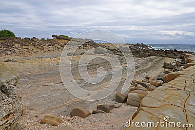 Xiaoyeliu scenic area located at Taitung, eastern Taiwan. Stock Photo