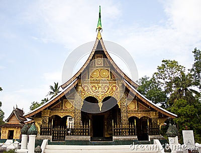 Xiengthong temple Stock Photo