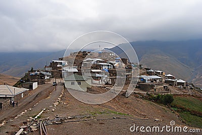 Xinaliq mountainous village in Azerbaijan Editorial Stock Photo