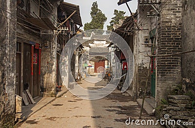 Xingping old street area guangxi province Editorial Stock Photo