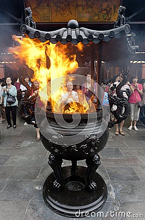 Xingtiangong temples Editorial Stock Photo