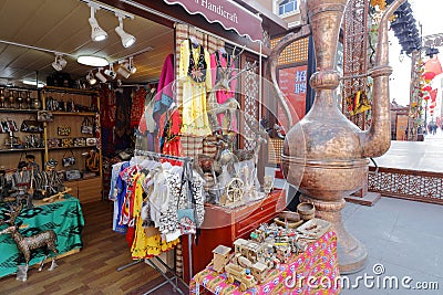 Handicraft store at Grand Bazaar, adobe rgb Editorial Stock Photo