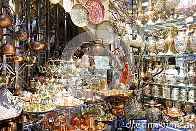 The handicraft store at International Grand Bazaar, adobe rgb Editorial Stock Photo