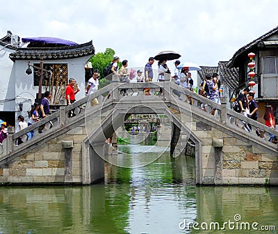 Xitang ancient town bridge Editorial Stock Photo